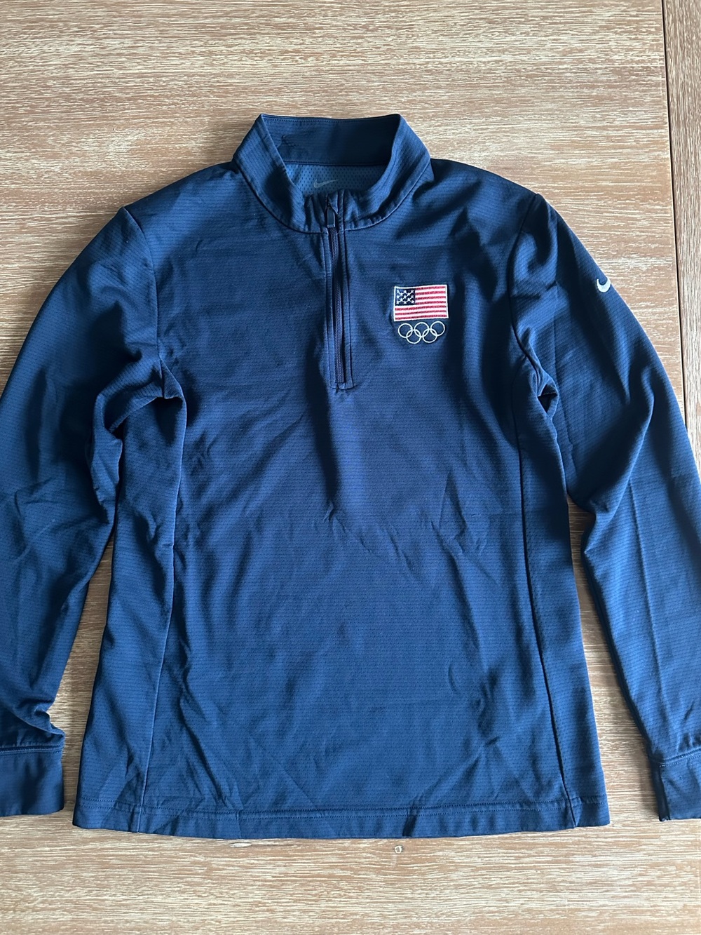 Nike Women’s Navy USA Olympics Quarter-Zip Pullover